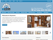 Tablet Screenshot of keystonehomeproducts.com
